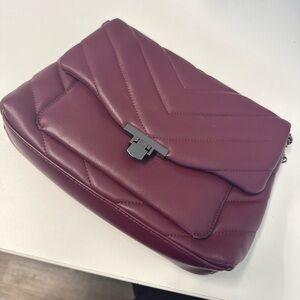 a new day Burgundy Chevron Crossbody Bag